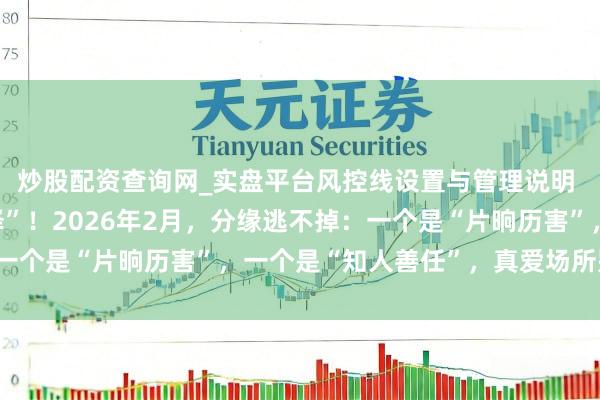 炒股配资查询网_实盘平台风控线设置与管理说明 双子座：情谊“要道择”！2026年2月，分缘逃不掉：一个是“片晌历害”，一个是“知人善任”，真爱场所别踏错！