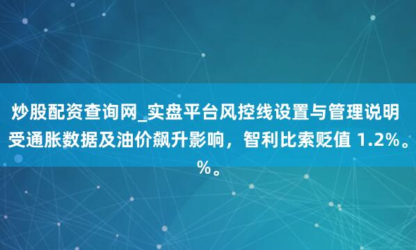 炒股配资查询网_实盘平台风控线设置与管理说明 受通胀数据及油价飙升影响，智利比索贬值 1.2%。